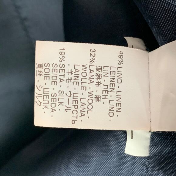 BRUNELLO CUCINELLI Size M Brown Plaid Linen Blend Buttoned Vest - Picture 4 of 7